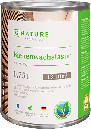 Лазурь с пчелиным воском, белая