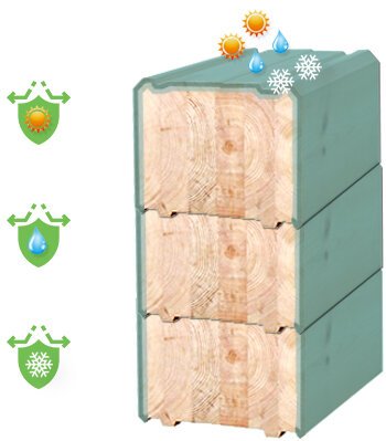 Схема расхода Масло по дереву для наружных работ с эффектом металлик