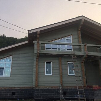 Деревянный дом из бруса. г.Казань